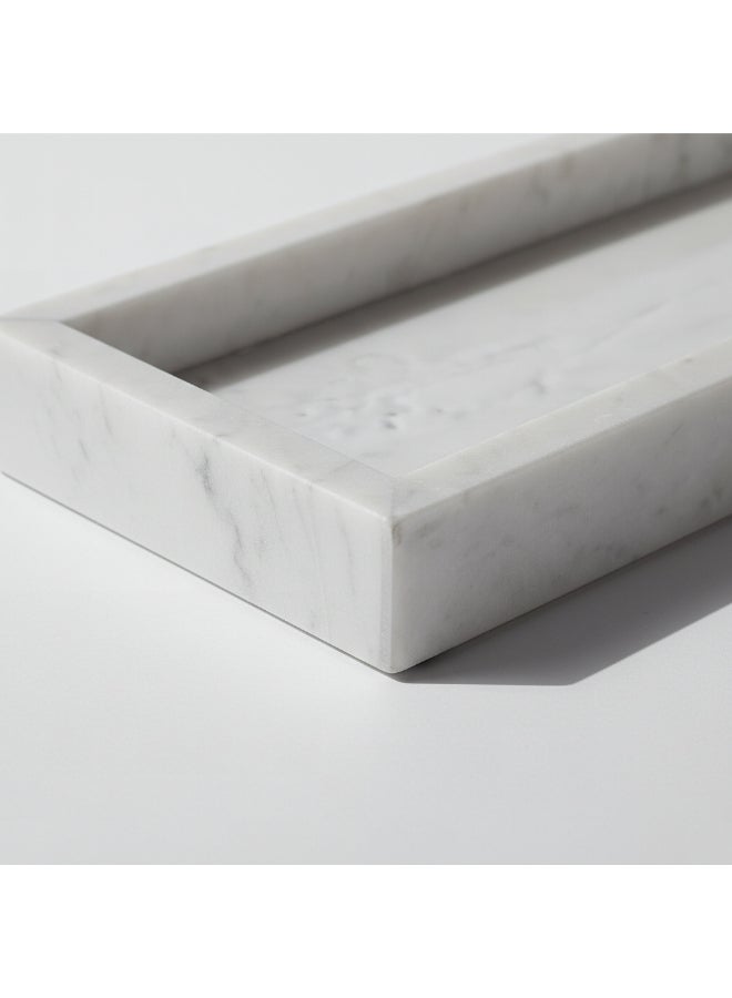 Home Box Royal Marble Bath Tray - White - Image 2